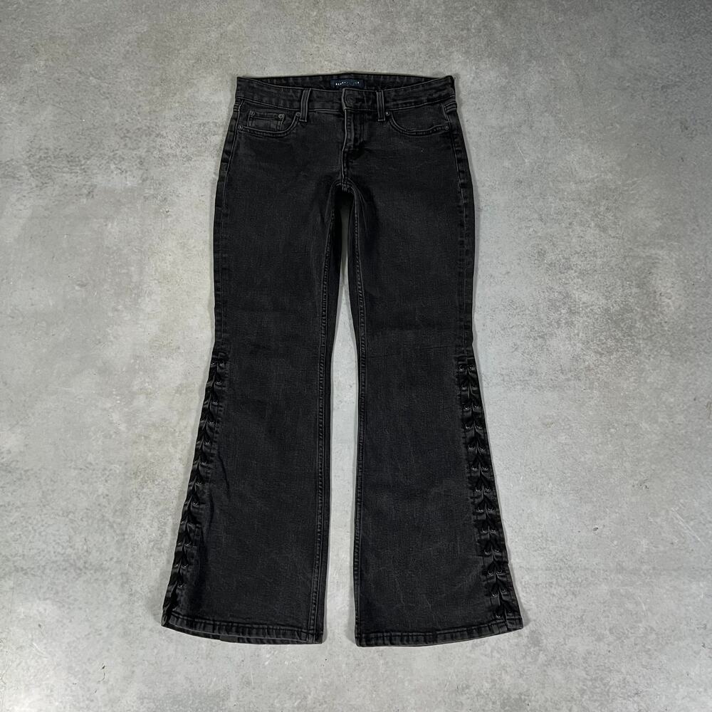 Low Rise Flare Aeropostale Women's Size 8 Black Laced Denim Jeans Bootcut